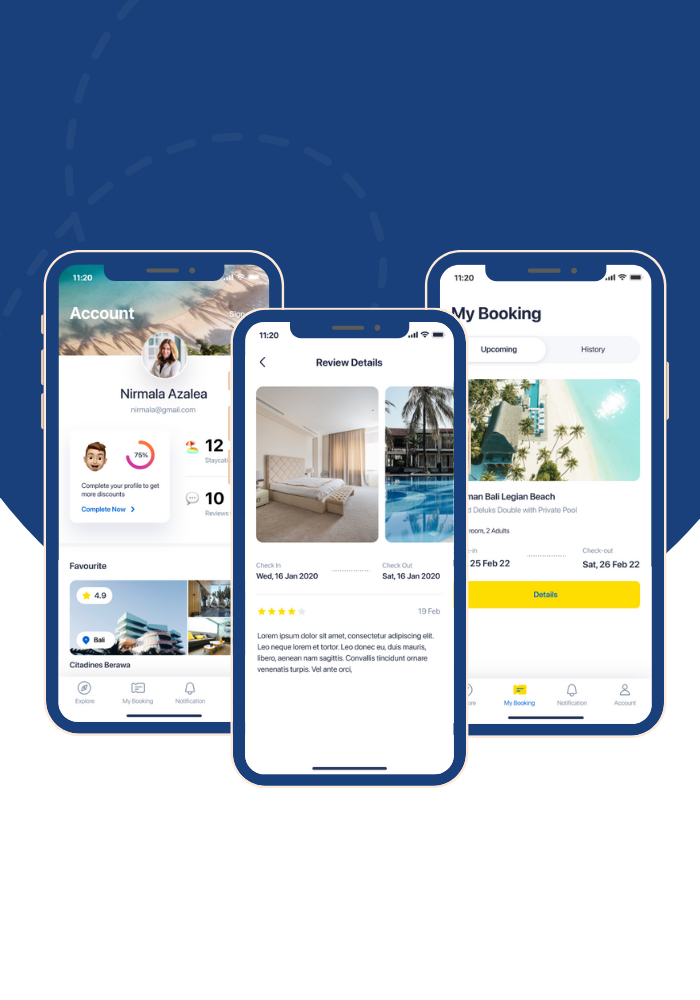StayGo - Staycation and Hotel Reserve Flutter App UI Modelo - 8
